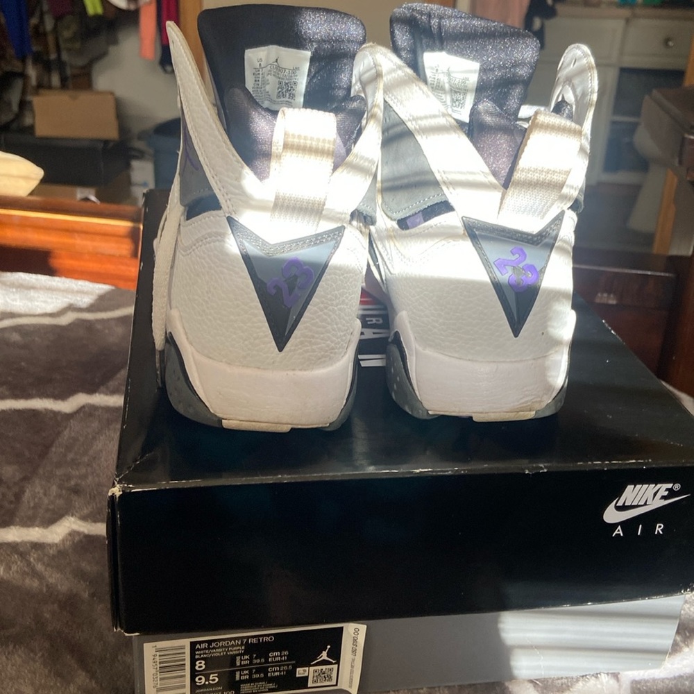 Air jordan 7 retro white/varsity purple